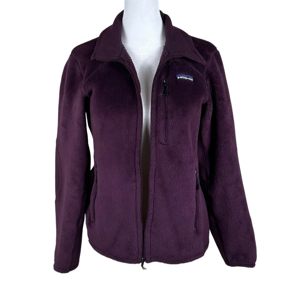 Patagonia R2 Fleece Jacket Women S Purple Plum Polartec Thermal‎ Pro Full Zip